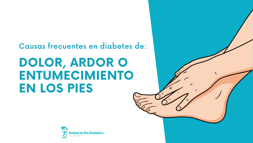 dolor, ardor o entumecimiento en los pies